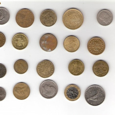 145 Lot interesant de monede si jetoane (fise, token)(20 bucati)