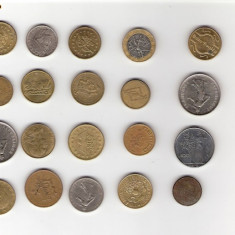 130 Lot interesant de monede si jetoane (fise, token)(20 bucati)
