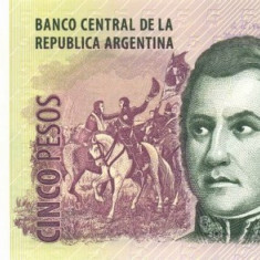 ARGENTINA █ bancnota █ 5 Pesos █ 2003- █ P-353a █ UNC █ necirculata