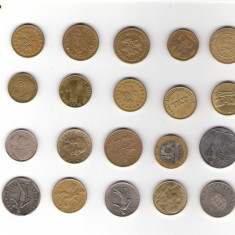 111 Lot interesant de monede si jetoane (fise, token)(20 bucati)