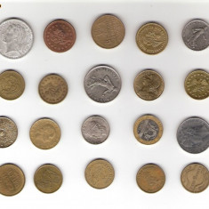 104 Lot interesant de monede si jetoane (fise, token)(20 bucati)
