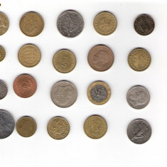 140 Lot interesant de monede si jetoane (fise, token)(20 bucati)