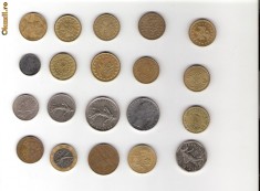 108 Lot interesant de monede si jetoane (fise, token)(20 bucati)