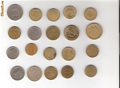 102 Lot interesant de monede si jetoane (fise, token)(20 bucati)