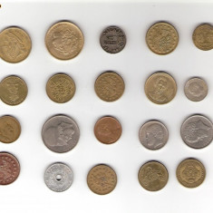 129 Lot interesant de monede si jetoane (fise, token)(20 bucati)