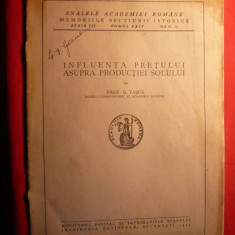 G.TASCA-Influenta Pretului asupra Productiei Solului- 1942