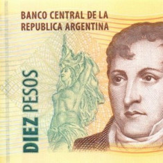 ARGENTINA █ bancnota █ 10 Pesos █ 2003- █ P-354 █ UNC █ necirculata
