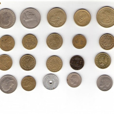 147 Lot interesant de monede si jetoane (fise, token)(20 bucati)