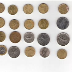 126 Lot interesant de monede si jetoane (fise, token)(20 bucati)