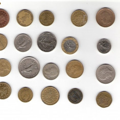 128 Lot interesant de monede si jetoane (fise, token)(20 bucati)