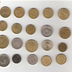 110 Lot interesant de monede si jetoane (fise, token)(20 bucati)