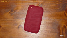 HUSA SILICON iPHONE 3GS 3G - FOARTE REZISTENTA - DEEP RED foto