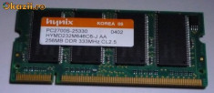 Memorie RAM laptop DDR SODIMM 512MB (256MB x 2 , Hynix) foto