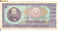 LL bancnota Romania 100 lei 1966 foto