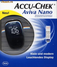 Teste - Rezerve glicemie Accu Chek Aviva NANO + glucometru GRATIS ! (glicemie - diabet) foto