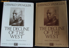 O Spengler The Decline of the West Declinul Occidentului (in engleza) foto