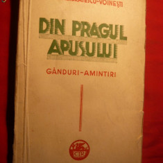 I.Al.Bratescu-Voinesti - Din Pragul Apusului -Amintiri -1940