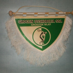 314 Fanion Groclin Dyskobolia SSA (fotbal -Polonia-sponsor auto)