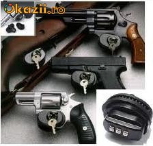 dispozitiv blocare tragaci pusca pistol revolver foto