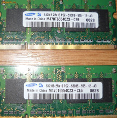 memorii RAM macbook (laptop) 2x512 MB foto