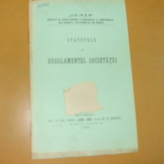 Statute Soc. lucratori tipo - litografici Buc. 1906