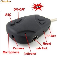 MINI CAMERA SPION ASCUNSA IN TELECOMANDA AUTO BRELOC SPY foto