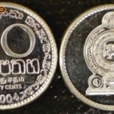 Sri Lanka 50 cent 2004 UNC