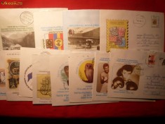 Colectie de intreguri postale ilustrate si circulate -205 buc.