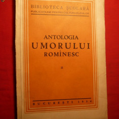 ANTOLOGIA UMORULUI ROMANESC vol.II -1934