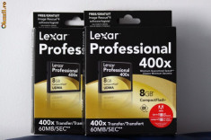 Lexar Professional CF 8GB.400x 60MB/sec UDMA sigilat foto