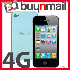 HUSA iPHONE 4 4G - PLASTIC FLEXIBIL - LIGHT BLUE foto