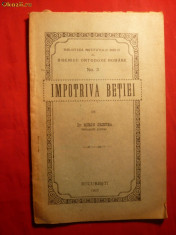 Mitropolit Dr.Miron Cristea - Impotriva Betiei - 1923 foto