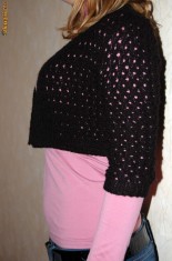 BOLERO DAMA TRICOTAT MANUAL MODELE SUPERBE! foto