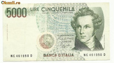 ITALIA 5.000 Lire 1985 !!! foto