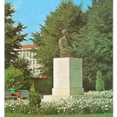 CP188-48 Bistrita.Statuia lui Liviu Rebreanu -carte postala necirculata