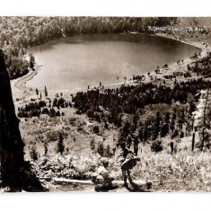 CP190-50 Tusnad -Lacul Sf.Ana -RPR -carte postala circulata 1962