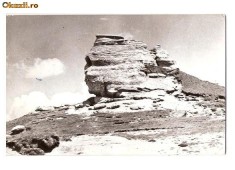 CP190-73 Muntii Bucegi -Sfinxul -RPR -carte postala circulata 1963