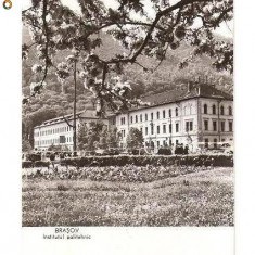 CP190-43 Brasov. Institutul politehnic -RPR -carte postala circulata 1962 (a fost pliata pe mijloc)