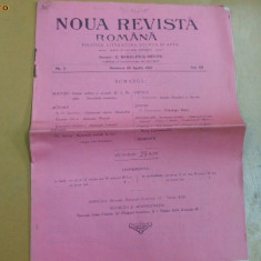 Noua Revista Romana Dir: C.R. Motru 29 04 1912