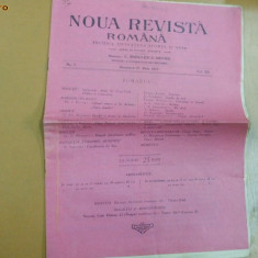 Noua Revista Romana Dir: C.R. Motru 27 05 1912