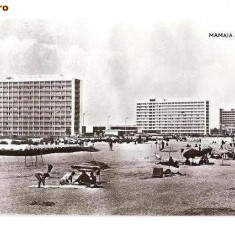 CP191-34 Mamaia -Pe plaja -RPR -carte postala circulata 1962