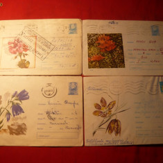 Set 6 Plicuri Post. Ilustrate - Tematica - FLORA -1964-1972