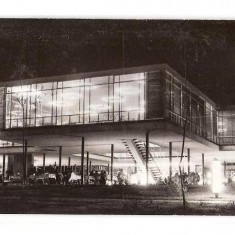 CP191-83 Eforie-Nord -Restaurantul ,,Perla Marii", noaptea -RPR -carte postala circulata 1965