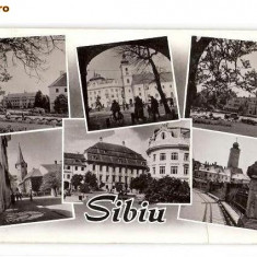 CP191-51 Sibiu -RPR -carte postala circulata 1963