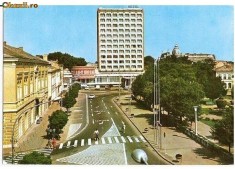 CP193-84 Braila -Hotel ,,Traian&quot; -carte postala circulata 1985