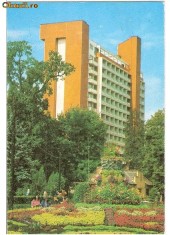 CP193-45 Oradea -Baile Felix. Hotel ,,Nufarul&quot; -carte postala circulata 1984