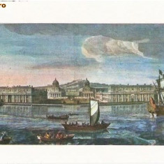 CP194-31 Grafica realizata de Hyacinthe Rigand in anul 1736. Anglia -Muzeul National de Istorie -carte postala necirculata