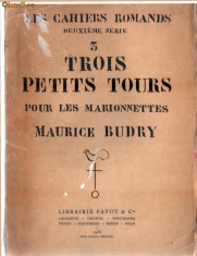 MAURICE BUDRY - TROIS PETITS TOURS POUR LES MARIONNETTES foto