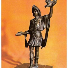 CP194-99 Statueta de bronz reprezentand un Iar, Sucidava (Celei, jud.Dolj) -Muzeul National de Istorie -carte postala necirculata