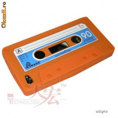 iPHONE 4 4G - CEA MAI TARE HUSA - CASSETTE SERIES [ORANGE] foto